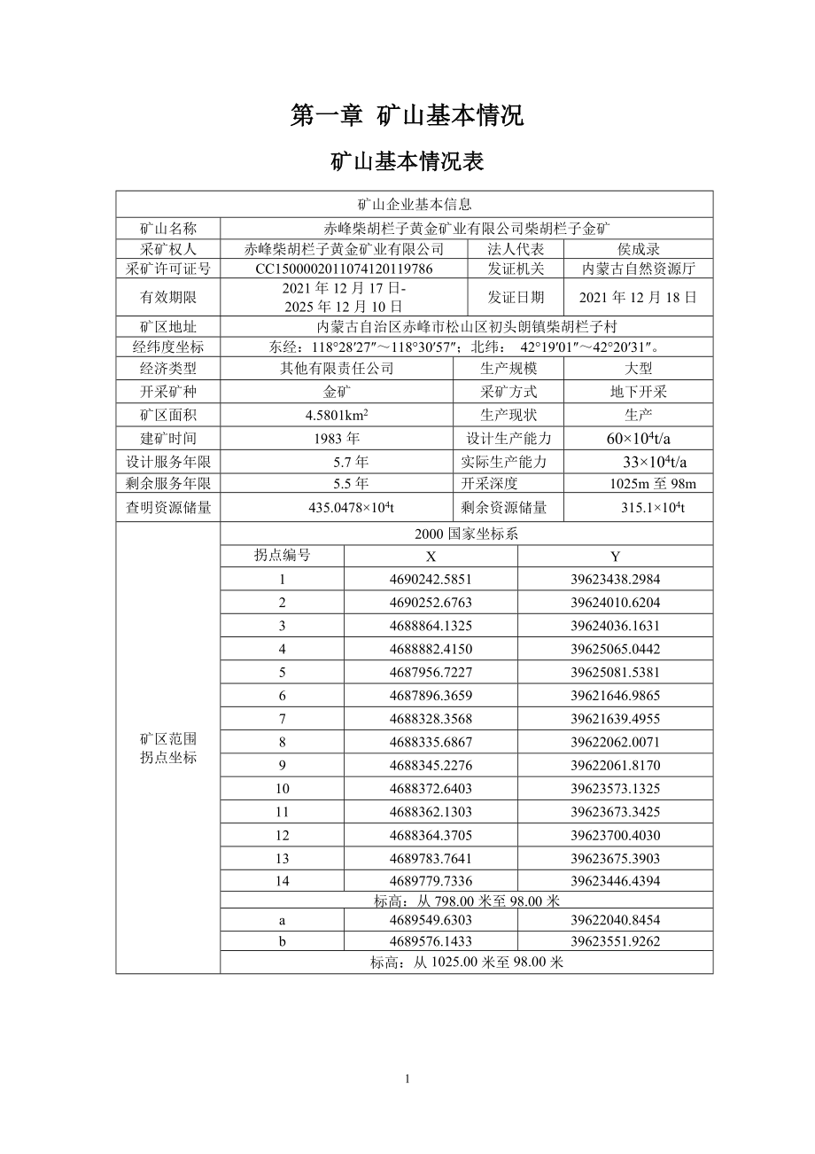 赤峰柴胡栏子黄金矿业有限公司柴胡栏子金矿二〇二二年度矿山地质环境治理计划书.docx_第4页