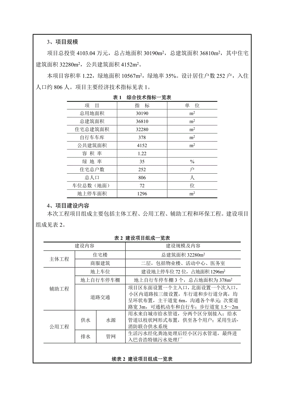 平安佳园住宅小区报告表_第4页