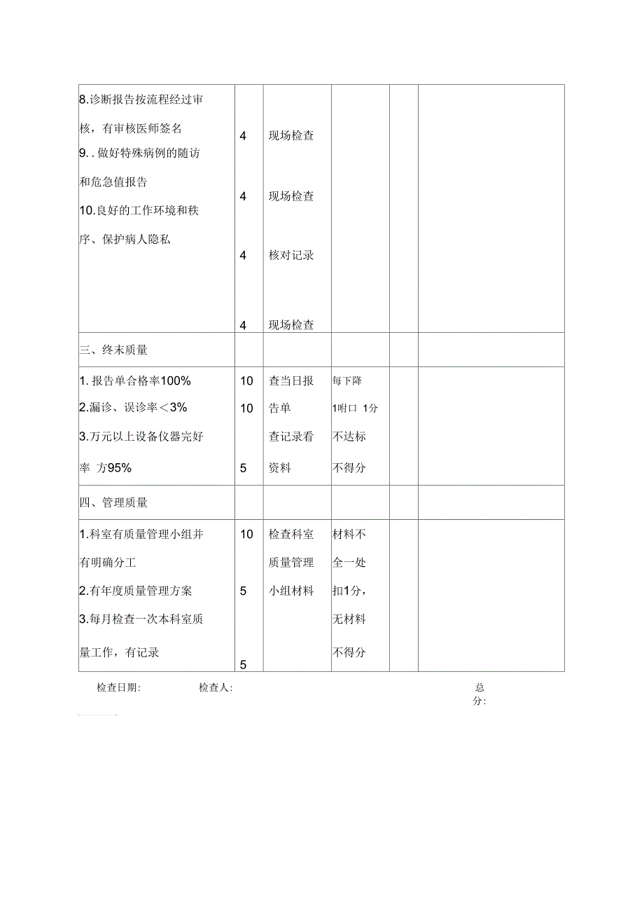 B超室医疗质量与安全管理考核标准_第2页