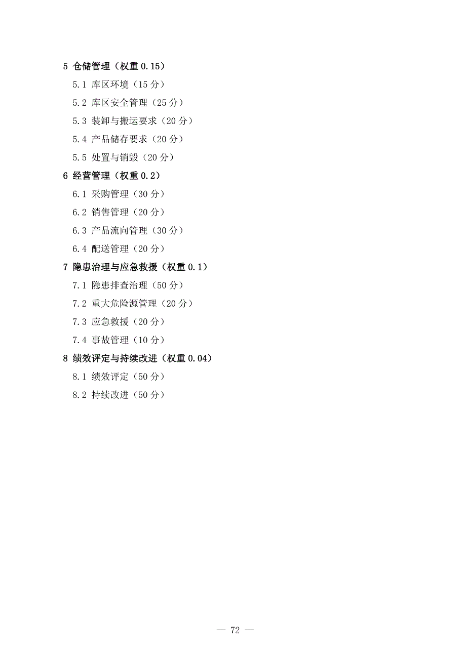 烟花爆竹经营企业安全生产标准化评审标准_第2页