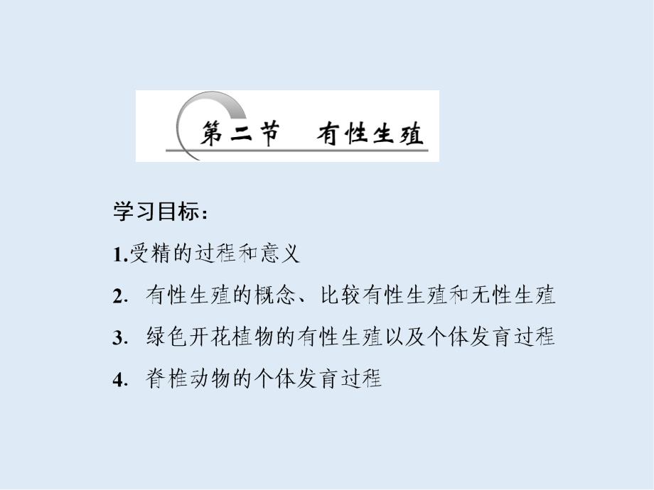 高一生物苏教版必修二课件：第二章 第二节 有性生殖_第1页