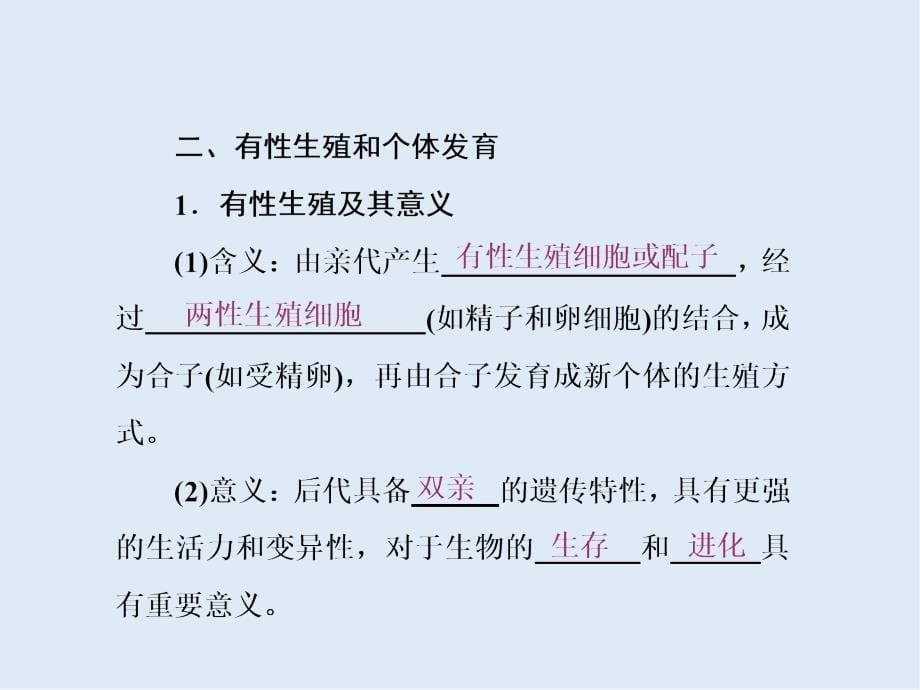 高一生物苏教版必修二课件：第二章 第二节 有性生殖_第5页