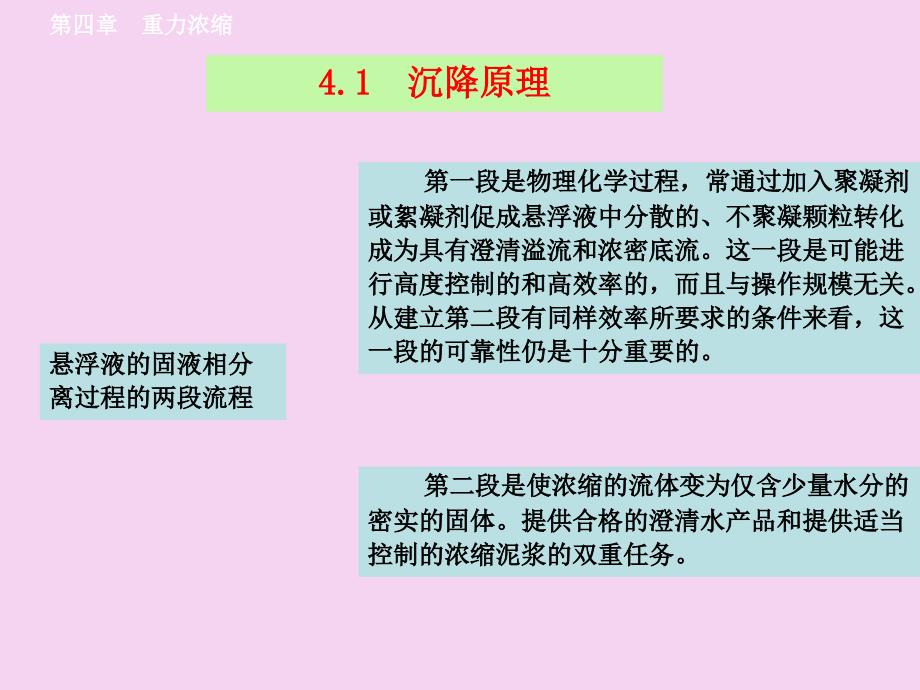 第四章重力浓缩1ppt课件_第2页