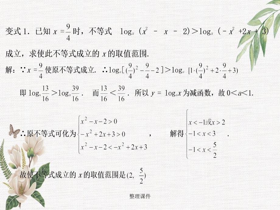 201x高中数学2.2.2对数函数及其性质第2课时新人教A版必修_第4页