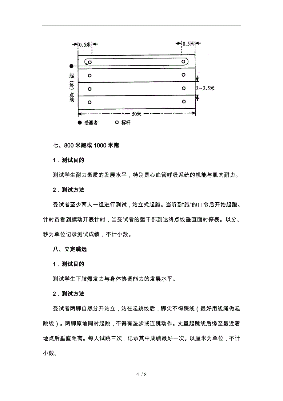 国家学生体质健康标准测试的目的和操作方法_第4页