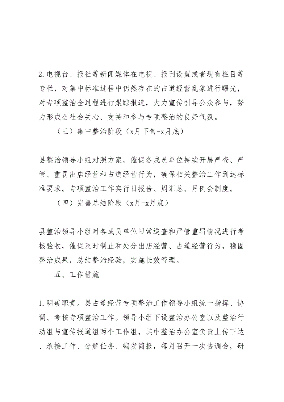 2023年占道经营专项整治行动实施方案.doc_第4页