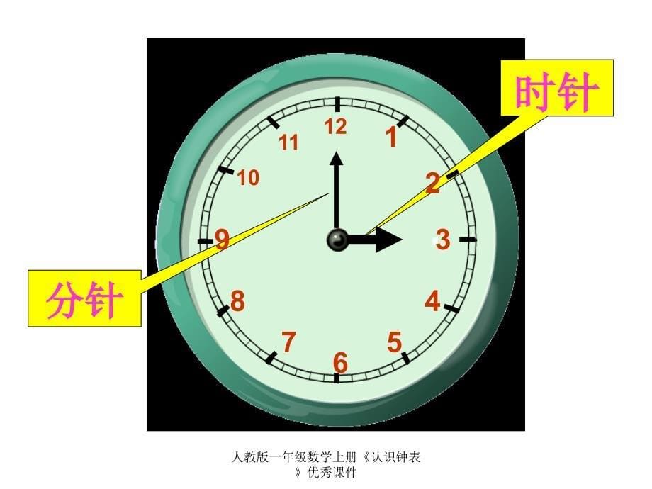 人教版一年级数学上册认识钟表优秀课件经典实用_第5页