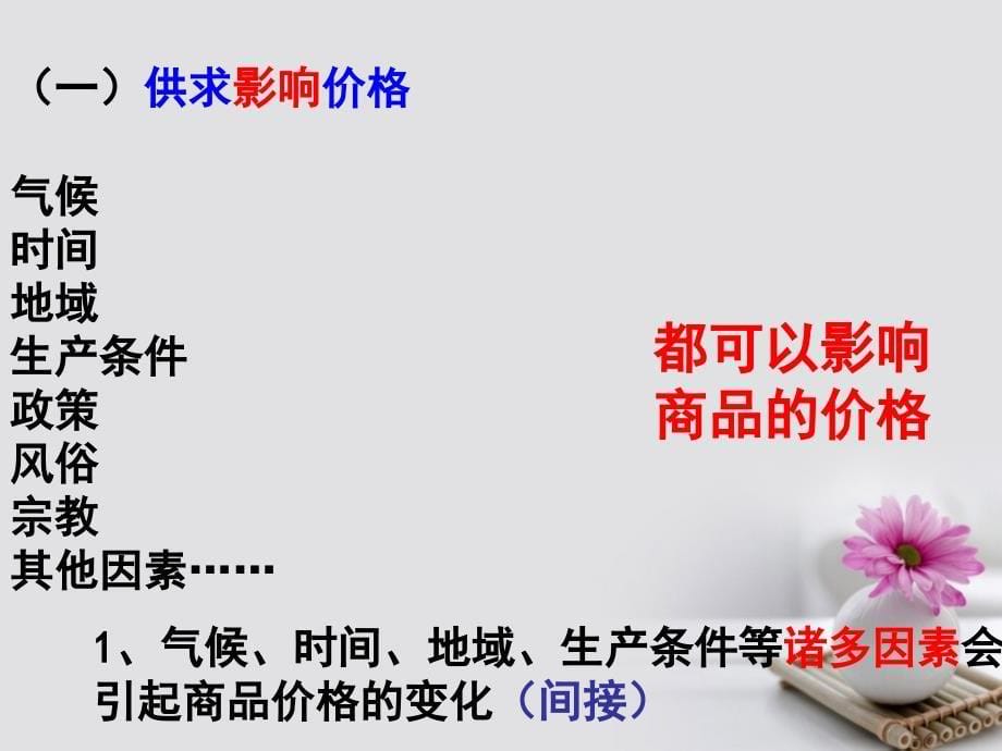 广东省开平市忠源纪念中学高中政治2.1影响价格的因素课件新人教版必修1_第5页