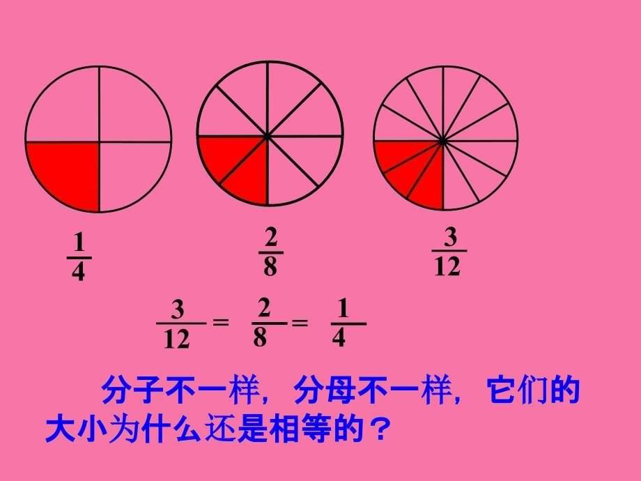 五年级下册数学第4单元第3节分数的基本性质人教新课标ppt课件_第5页