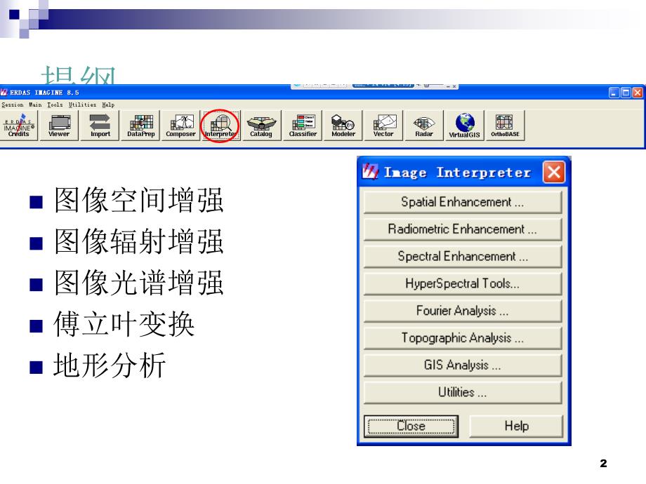 ERDAS图像增强处理PPT优秀课件_第2页