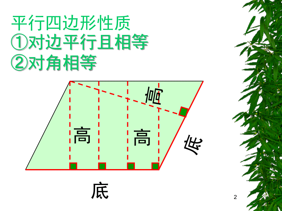 平行四边形的面积精选PPT幻灯片_第2页