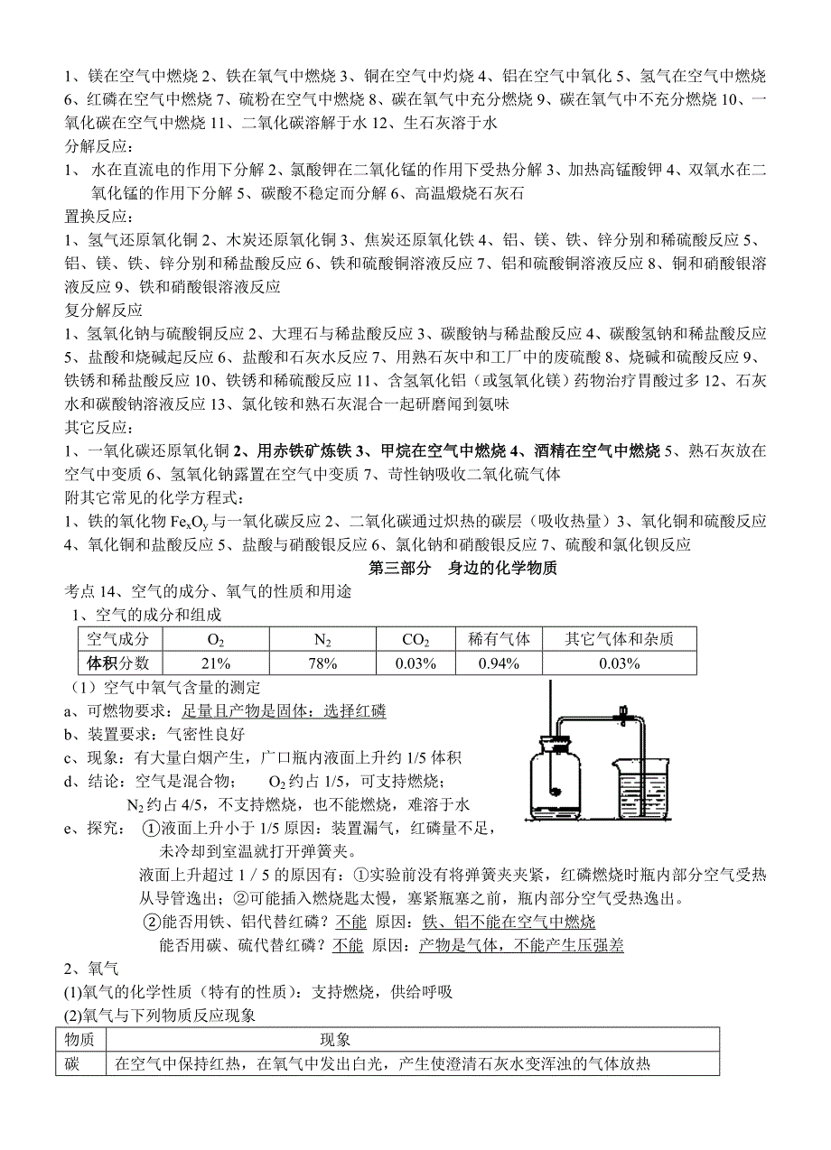 中考化学考前辅导资料答案_第3页