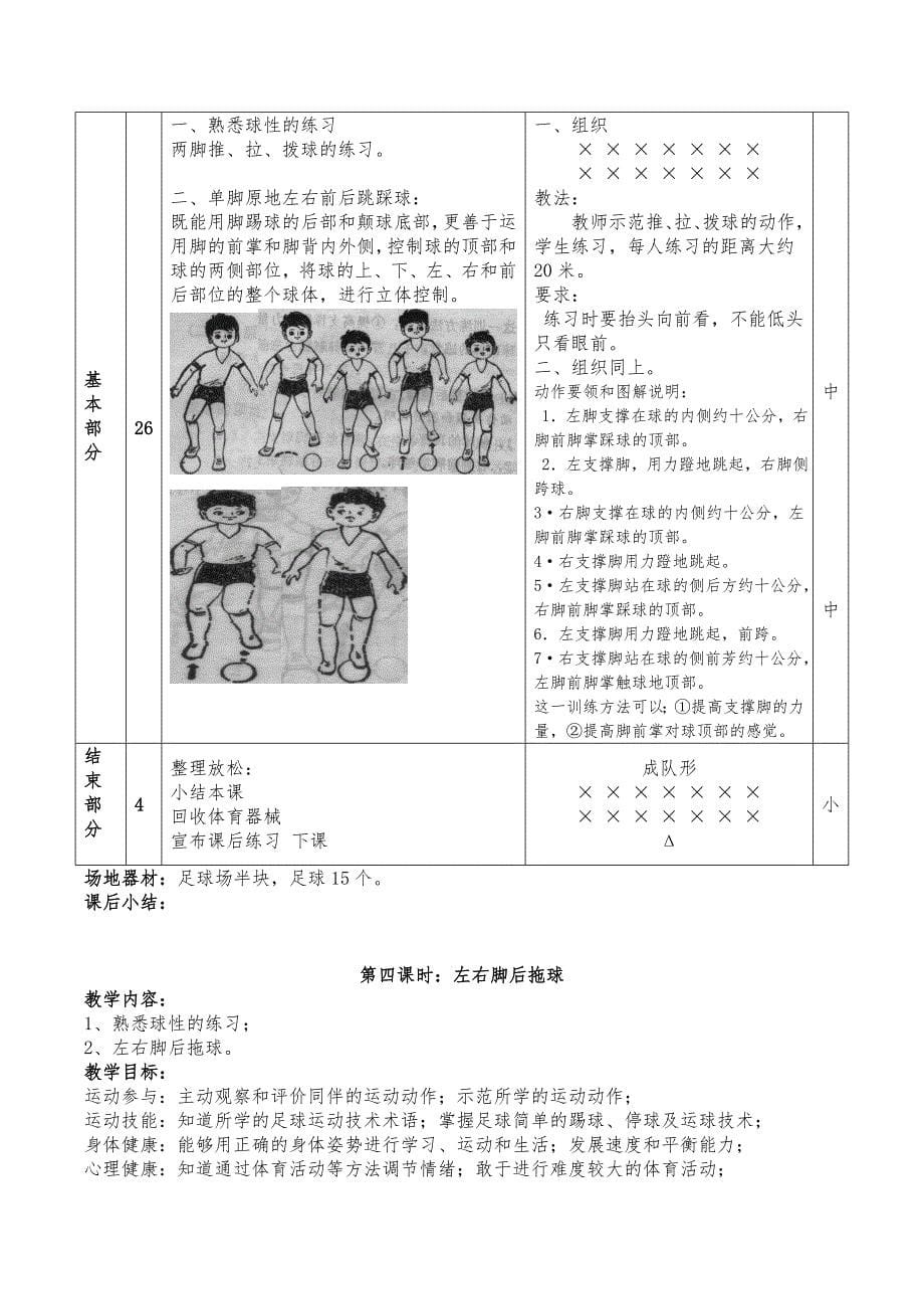 校园足球初一教案_第5页