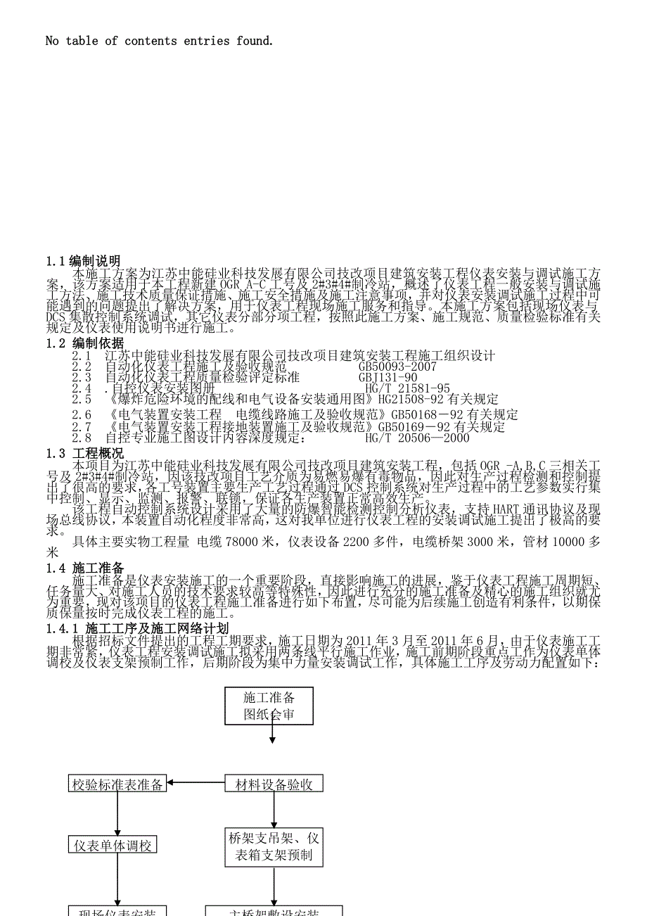 仪表工程安装与调试施工方案要点_第1页