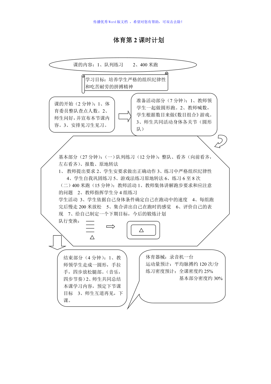 人教版三年级上册体育教案Word编辑_第2页