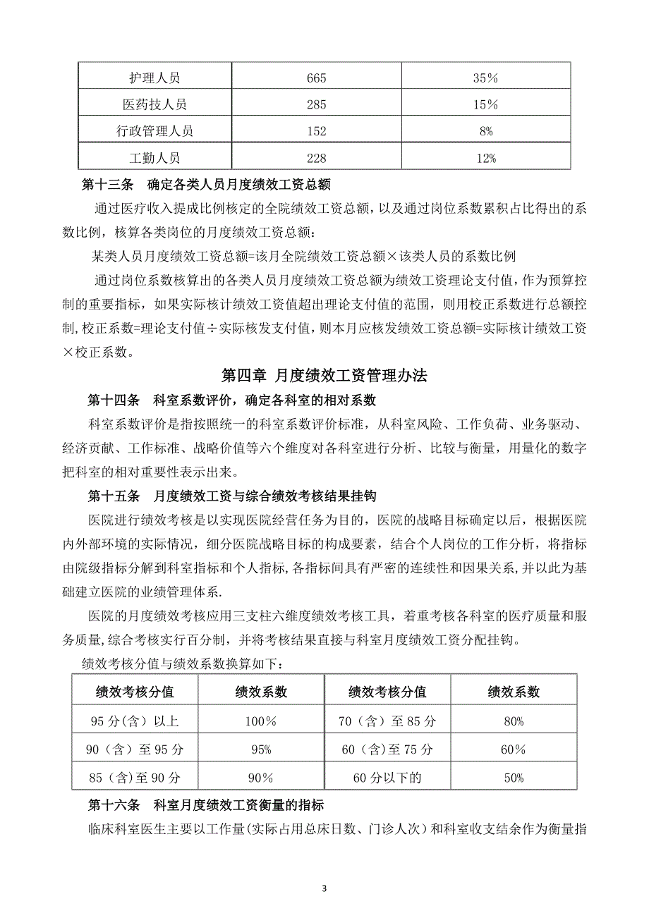 医院绩效工资管理方案分析_第4页