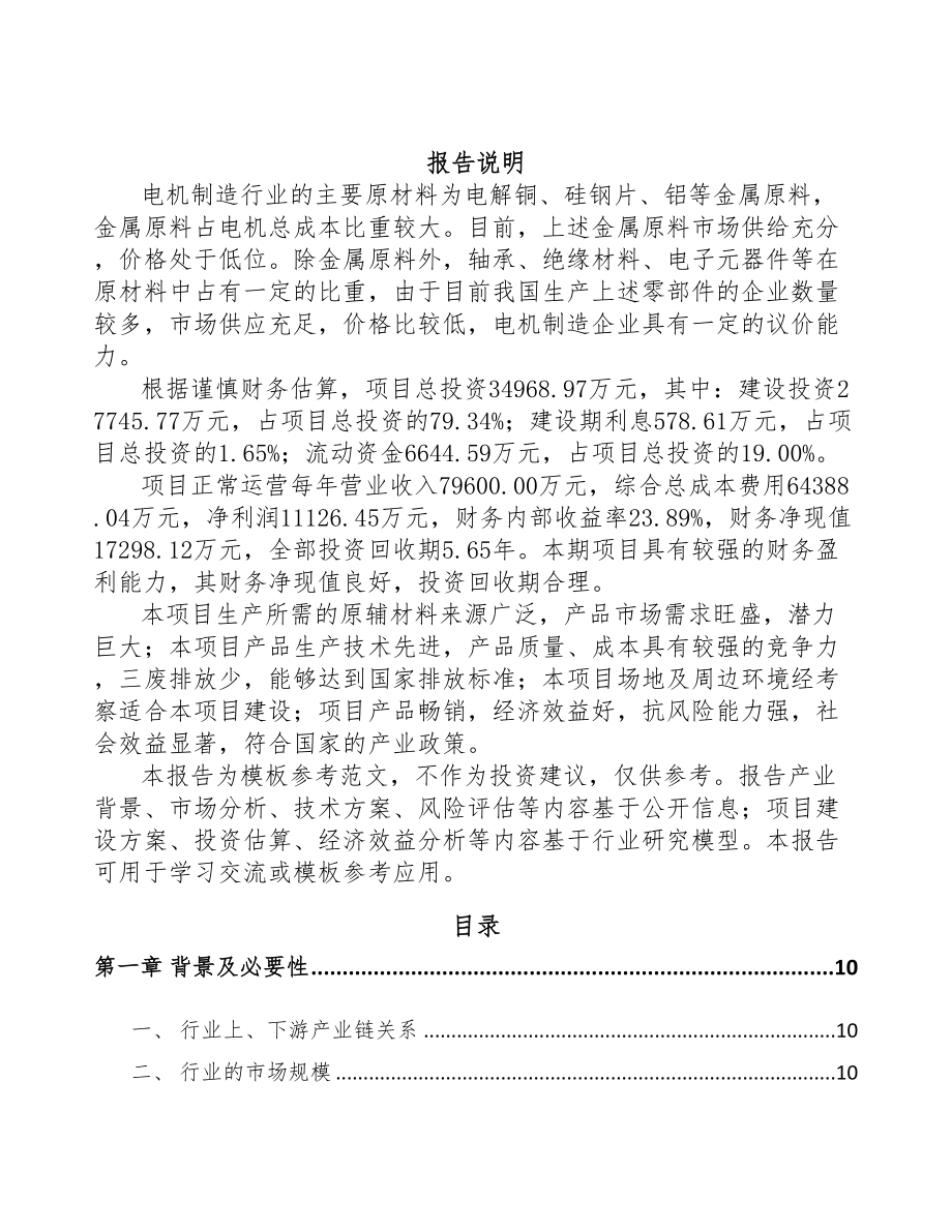 大连小功率电机项目可行性研究报告(DOC 111页)_第2页