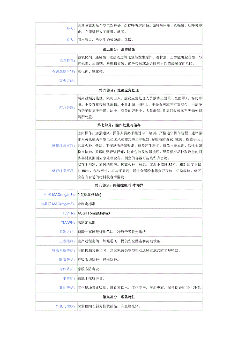 高锰酸钾说明书目录.doc_第2页