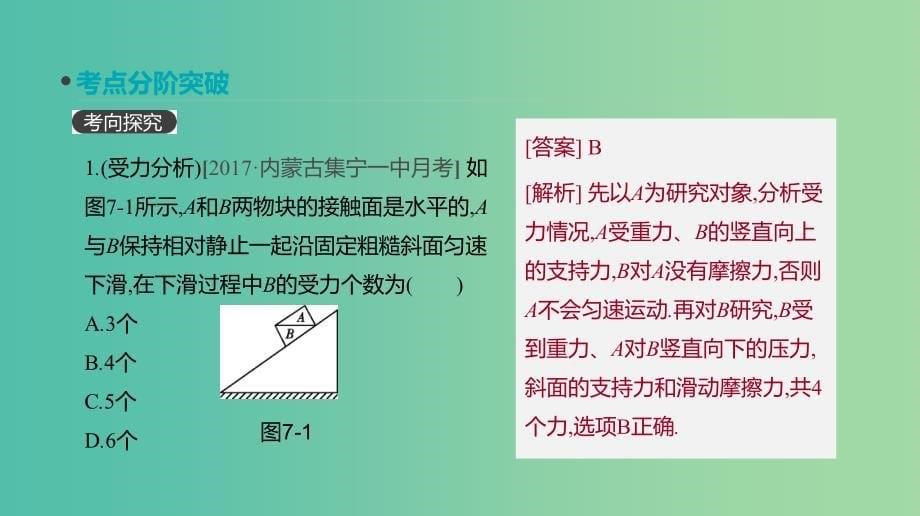 2019年高考物理一轮复习 第7讲 受力分析 共点力的平衡课件 新人教版.ppt_第5页