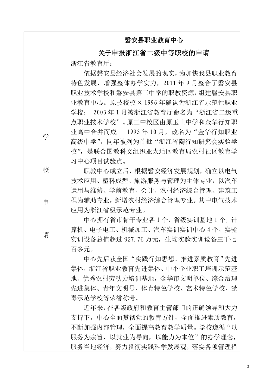 二级评估表.doc磐安县职业教育中心_第2页