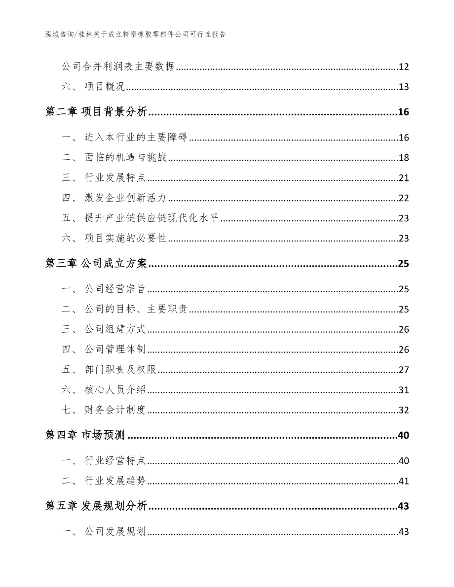 桂林关于成立精密橡胶零部件公司可行性报告参考模板_第4页