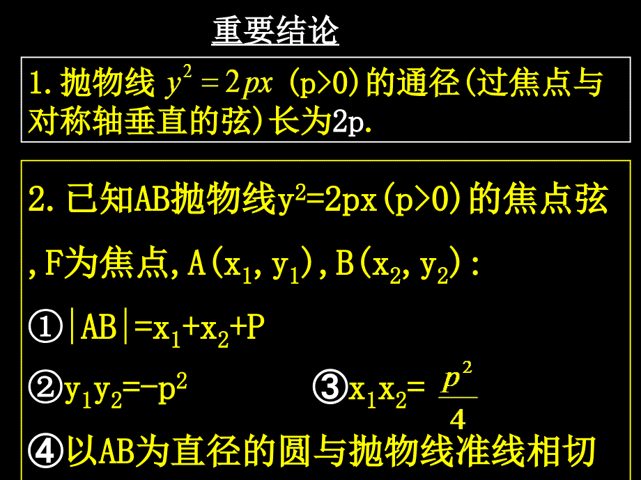 高中数学抛物线课件(1)_第4页