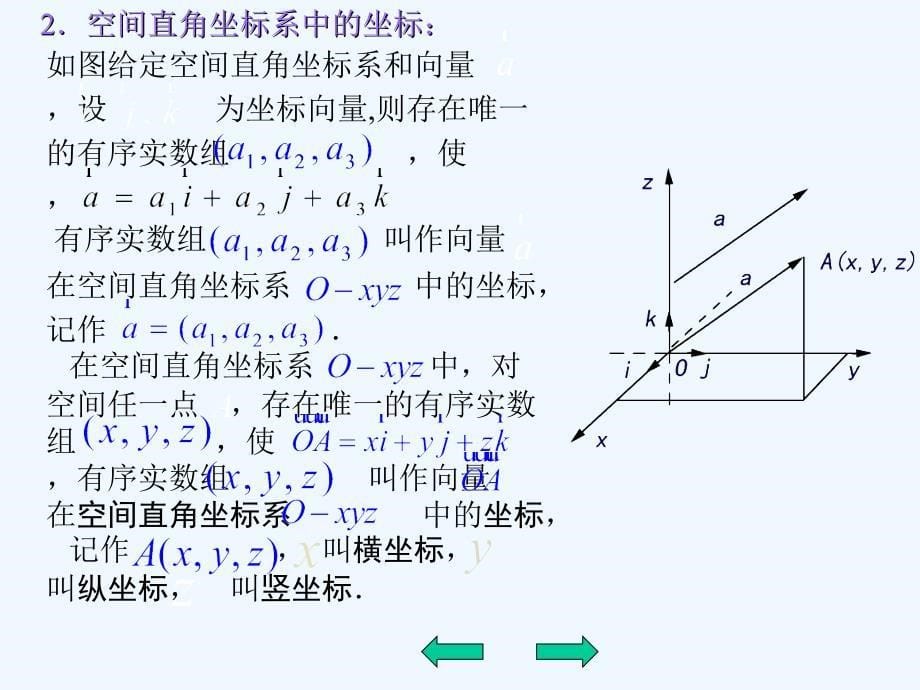 苏教版选修21空间向量的坐标运算课件_第5页