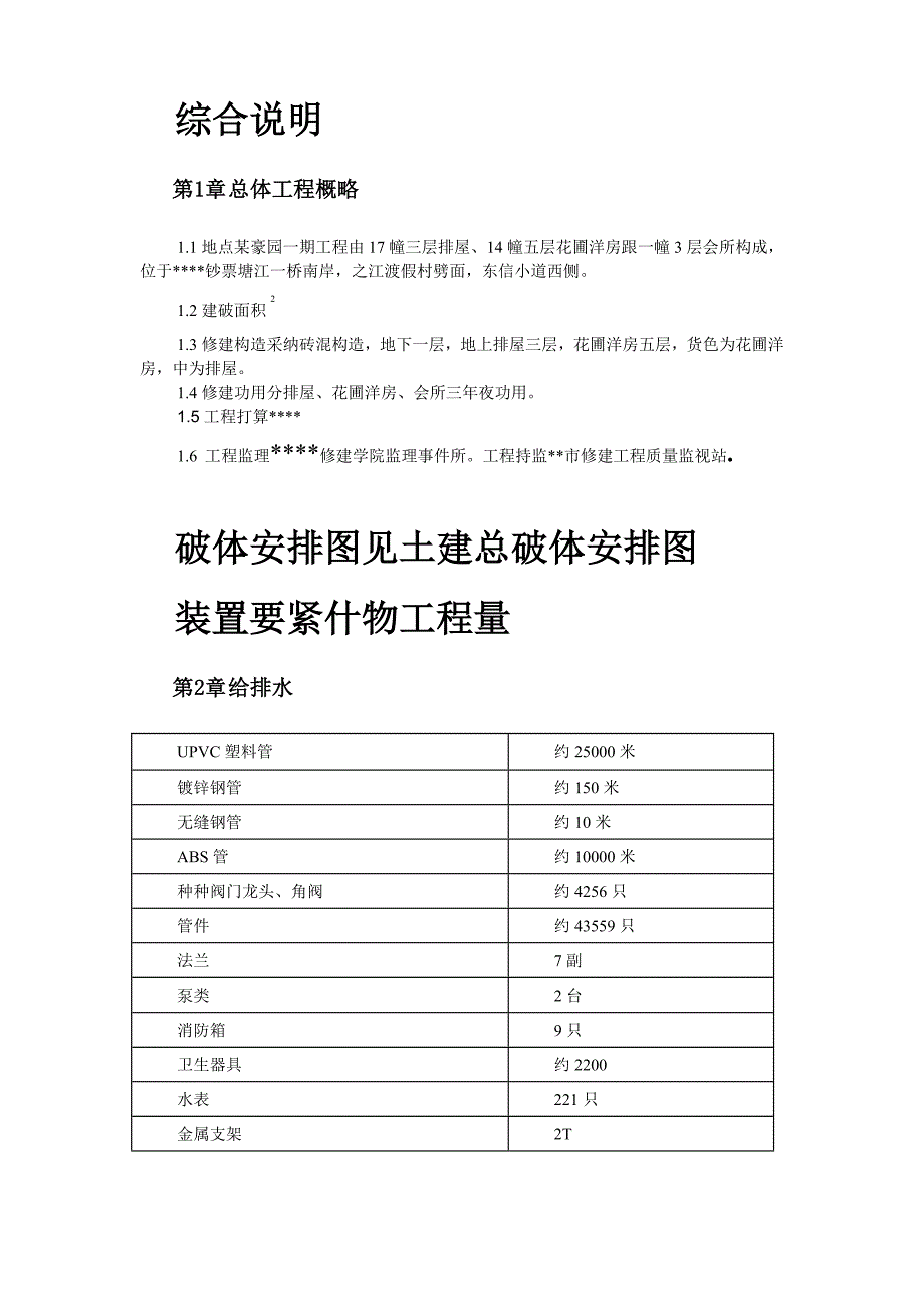 建筑行业某住宅楼水电安装工程施工组织设计_第2页