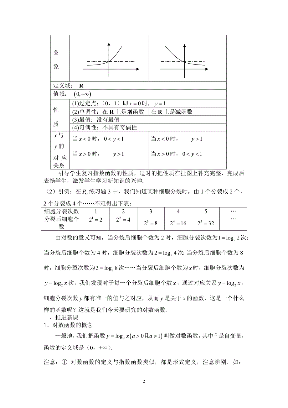 《对数函数及其性质》教学设计_第2页