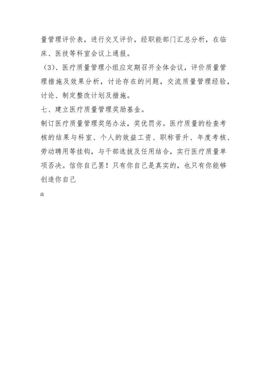 医疗质量和医疗安全管理工作计划与考核方案.docx_第5页