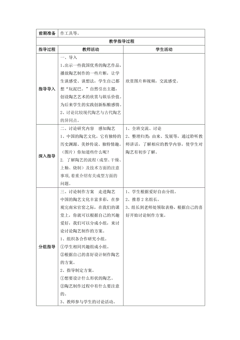 综合实践陶艺教案_第2页