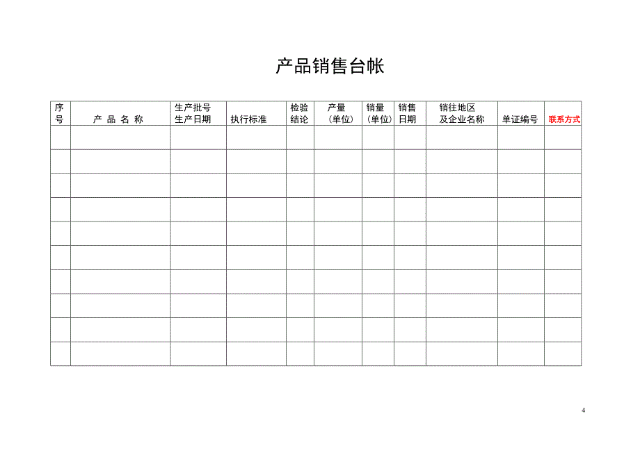 食品生产许可证记录表格.doc_第4页