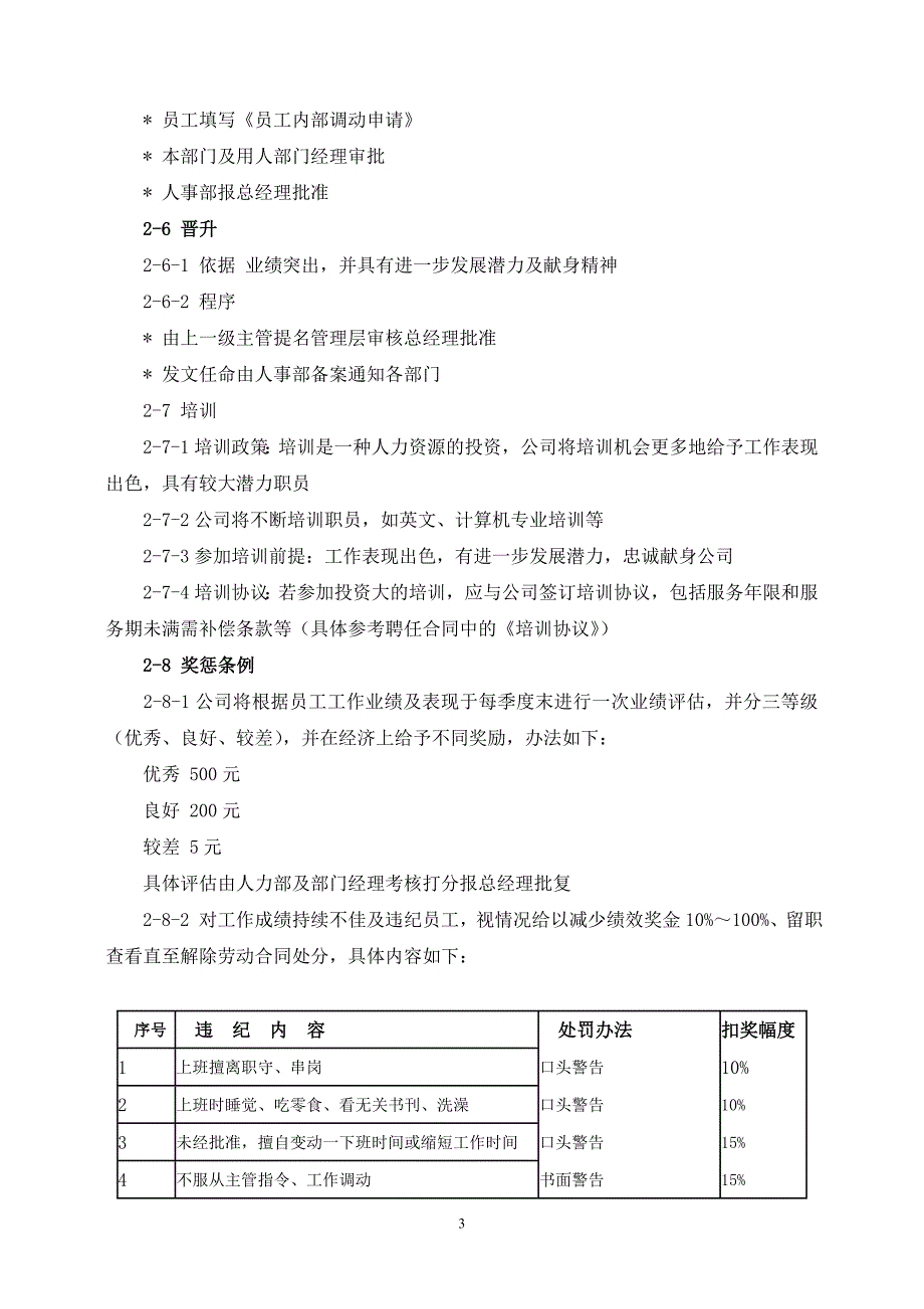 企业员工手册范本1_第3页