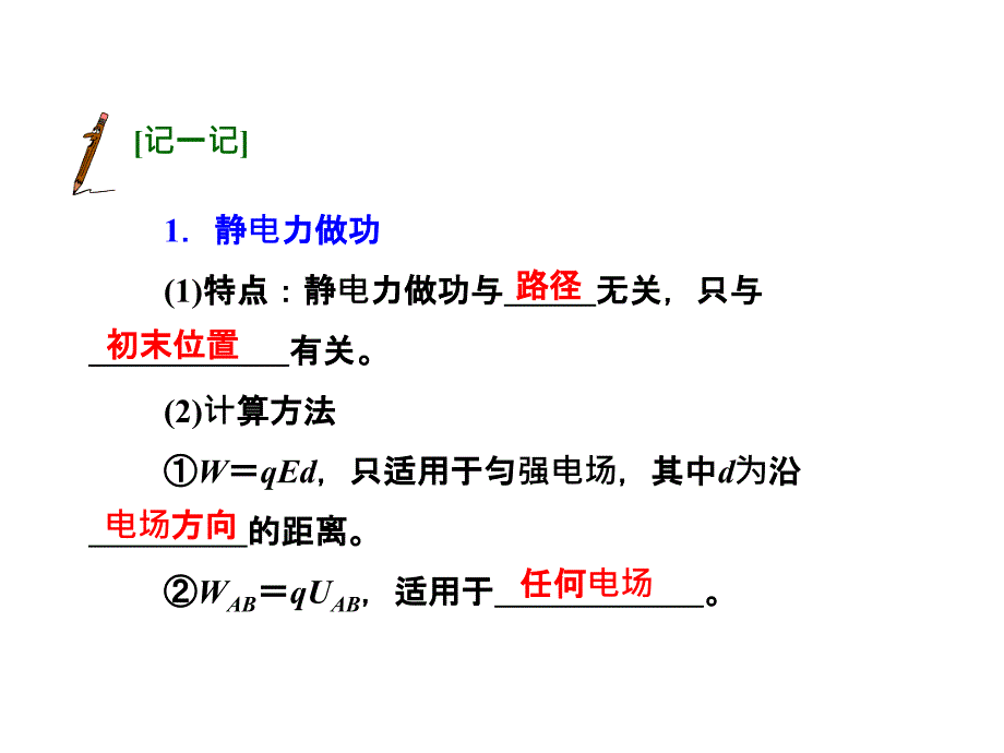 三维设计新课标高考物理一轮总复习课件 第六章 静电场第2单元 电场能的性质(56张ppt)_第2页