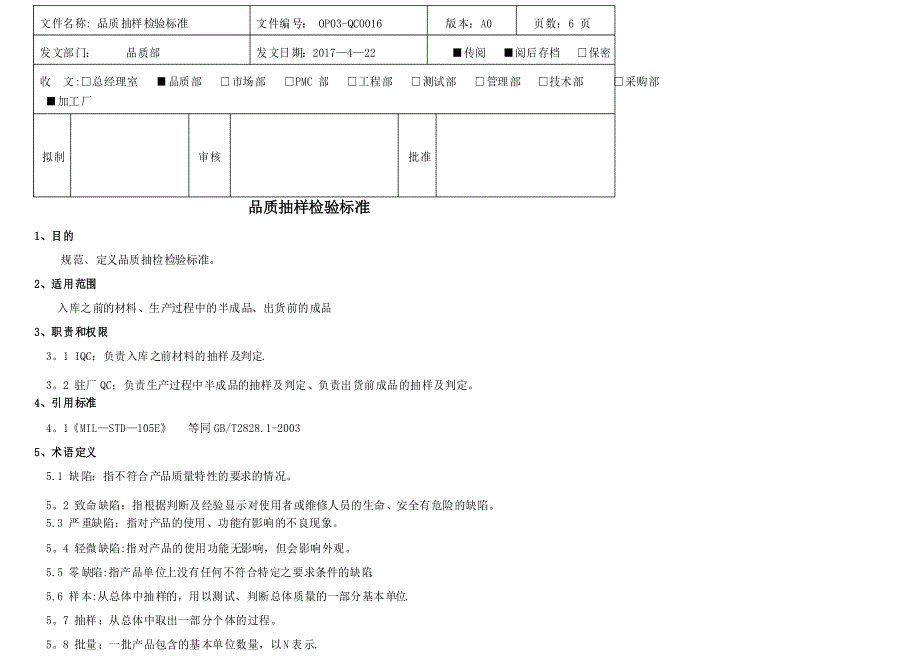 AQL抽样标准【范本模板】_第1页