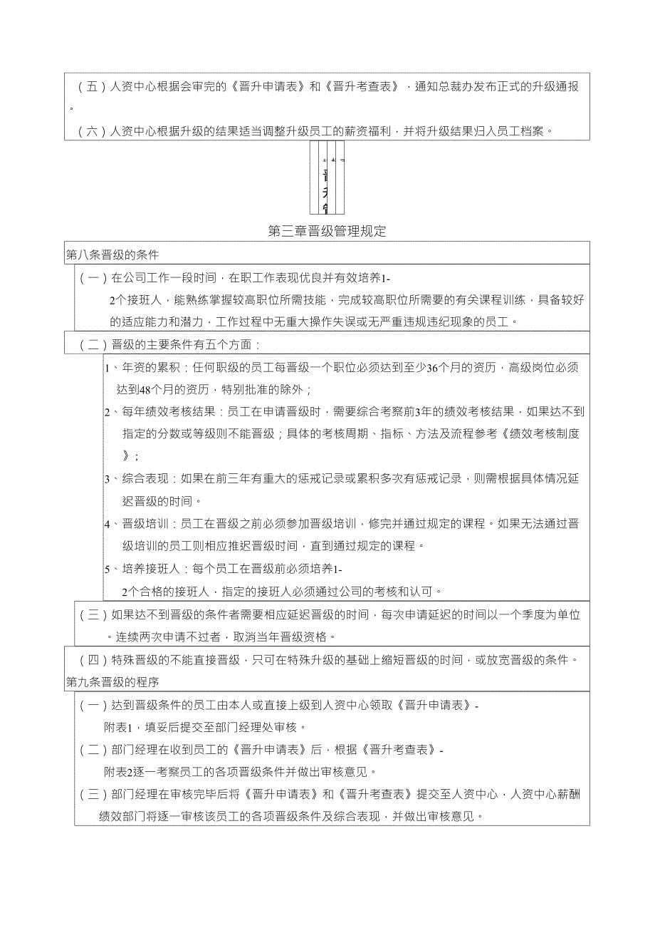 晋升管理制度审批版_第5页