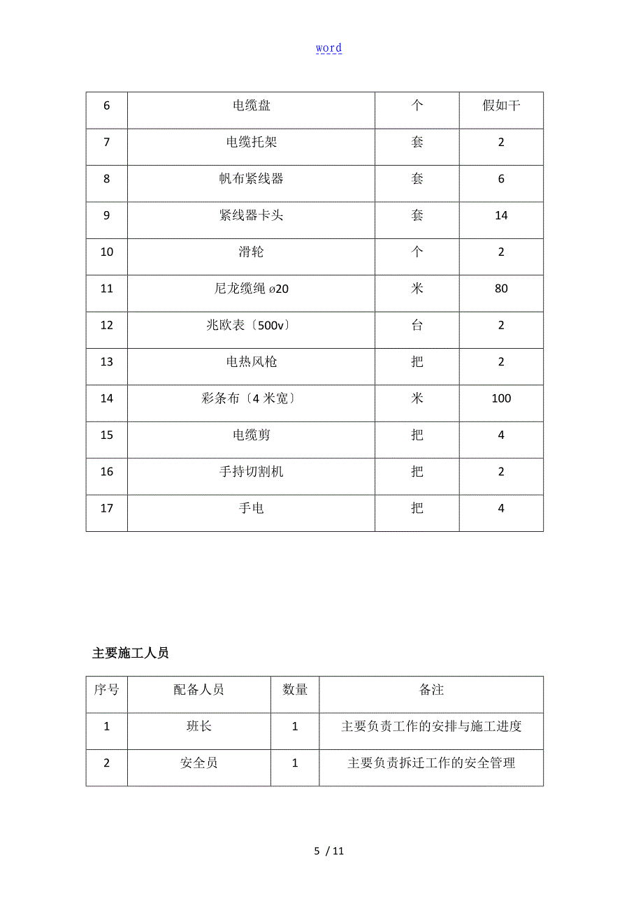 电缆保护性拆除方案设计_第5页