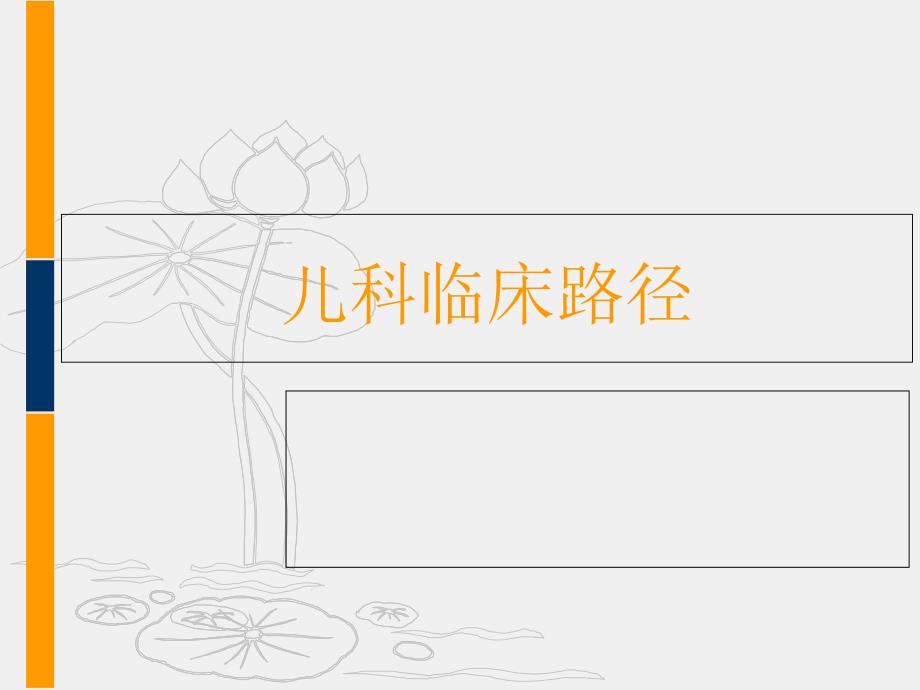儿科临床路径解读_第1页