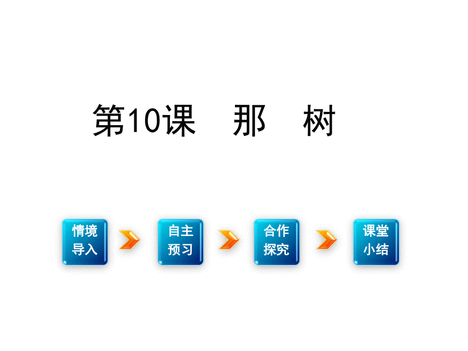 九年级语文下册 第三单元 感悟生命内涵 10《那树》课件 （新版）新人教版_第1页