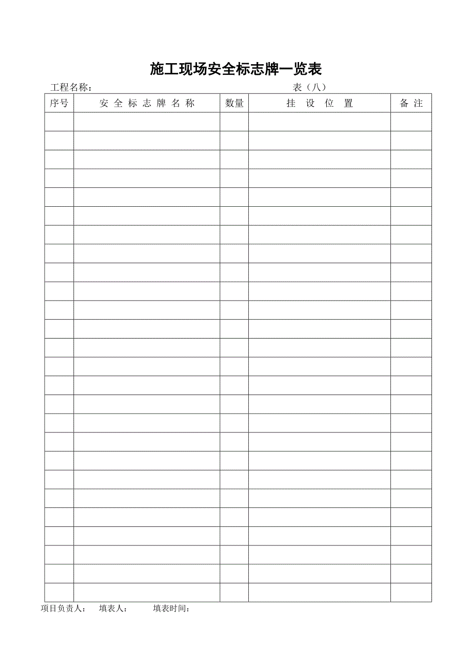 安全检查验收全套表格3_第1页