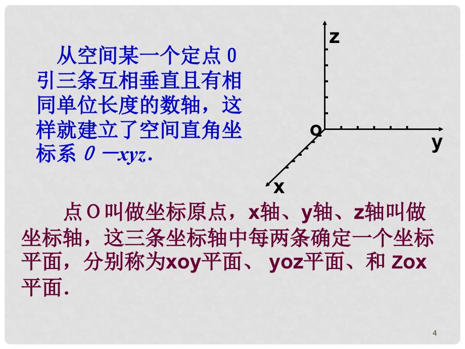 高中数学：3.1.4《空间向量的坐标运算》课件（新人教A版选修21）_第4页