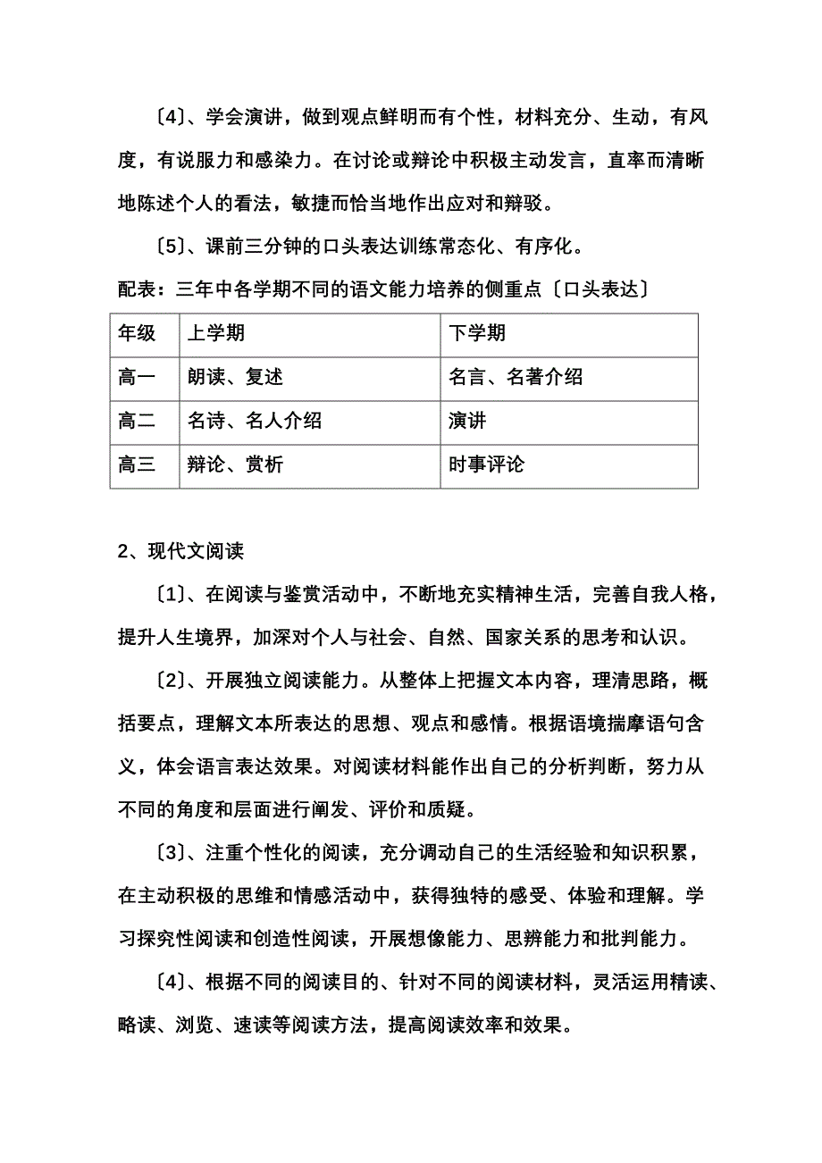 最新交大附中浦东试验高中语文学科三年教学规划_第3页