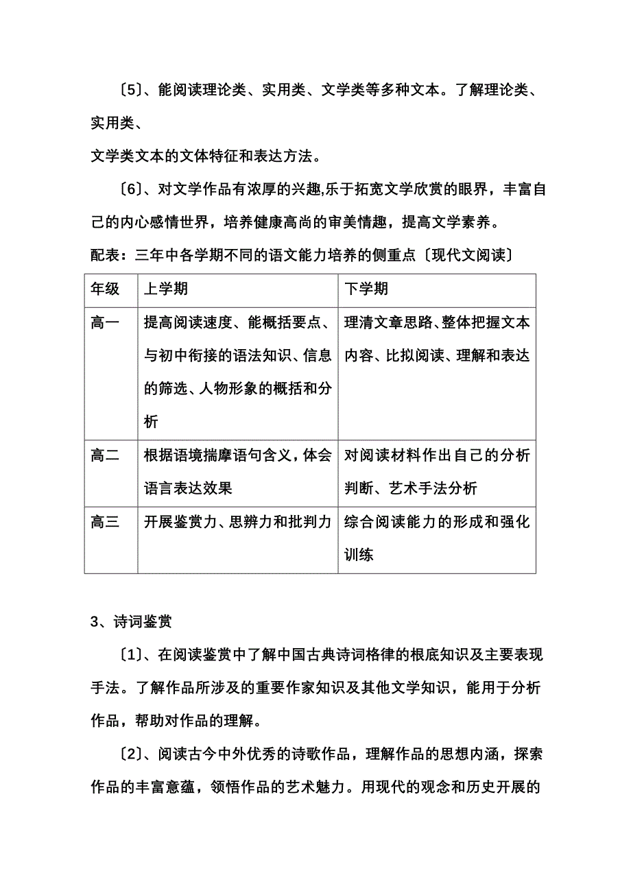 最新交大附中浦东试验高中语文学科三年教学规划_第4页