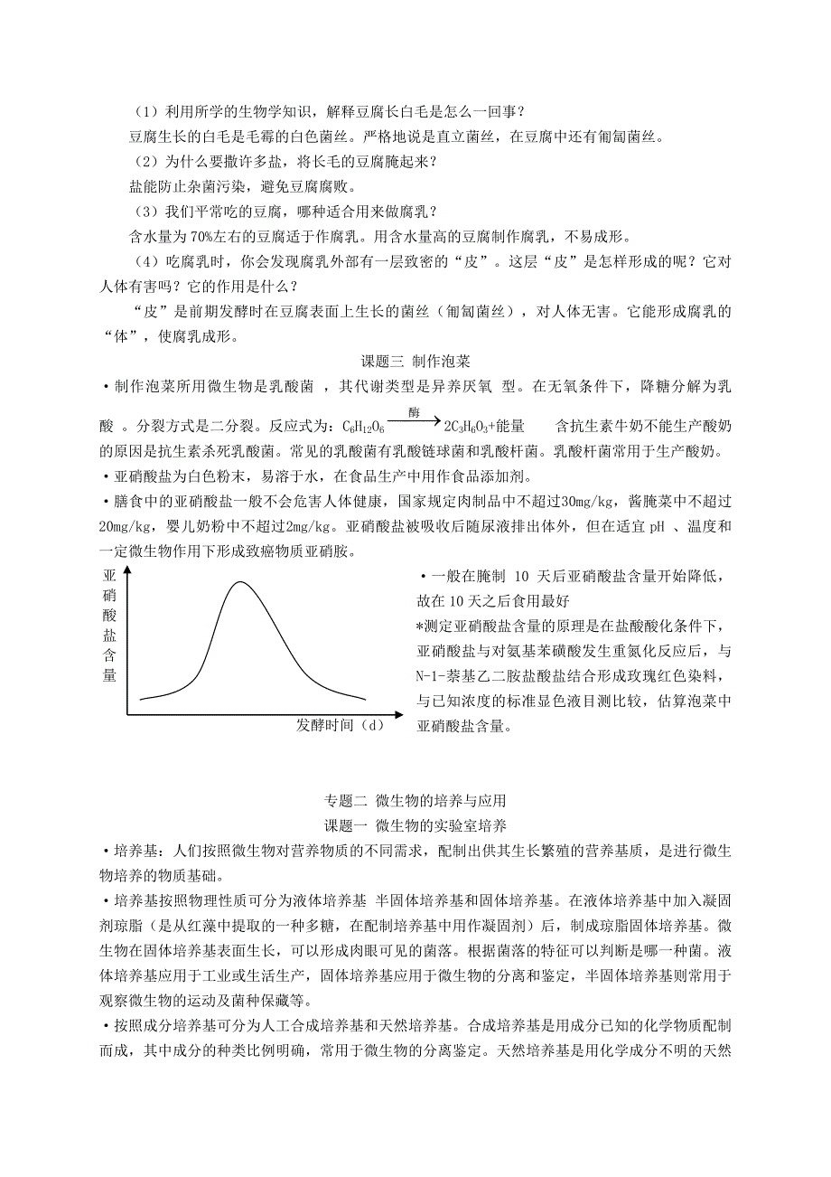 高中生物选修一知识点总结_第3页