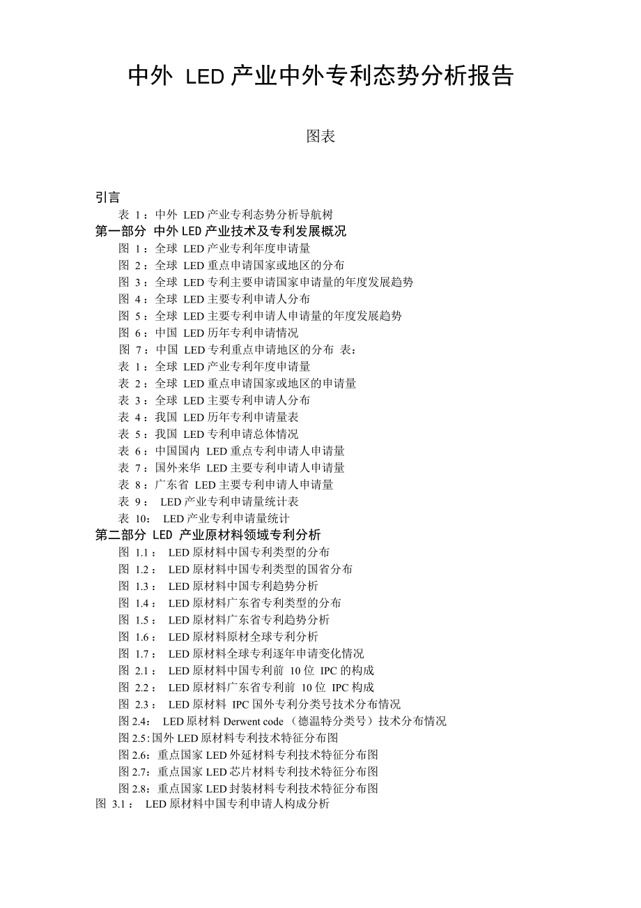 中外LED产业中外专利态势分析报告_第1页