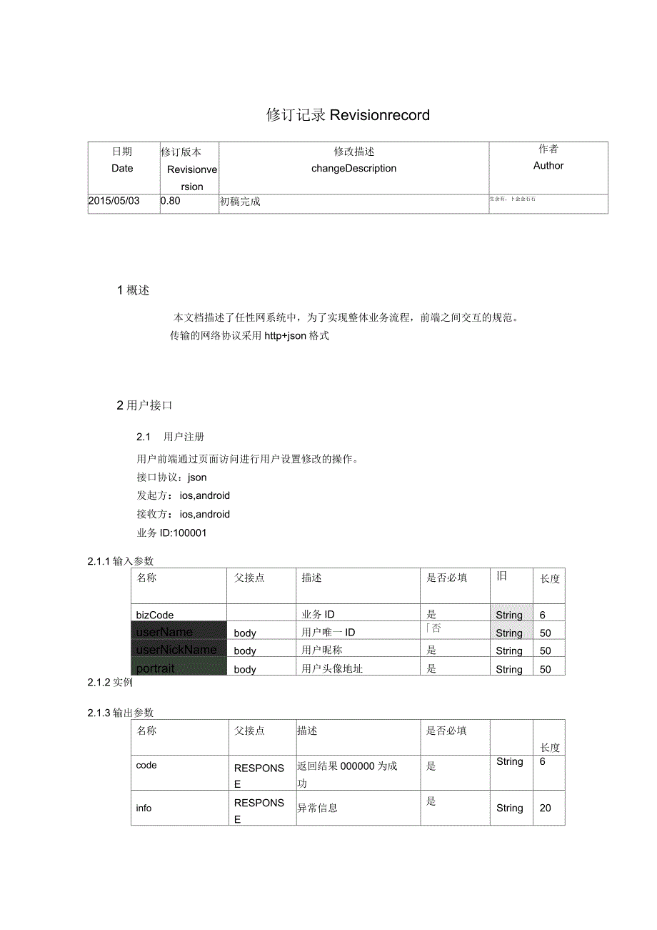 任性网后台系统接口规范(测试版本,前端初定)_第2页