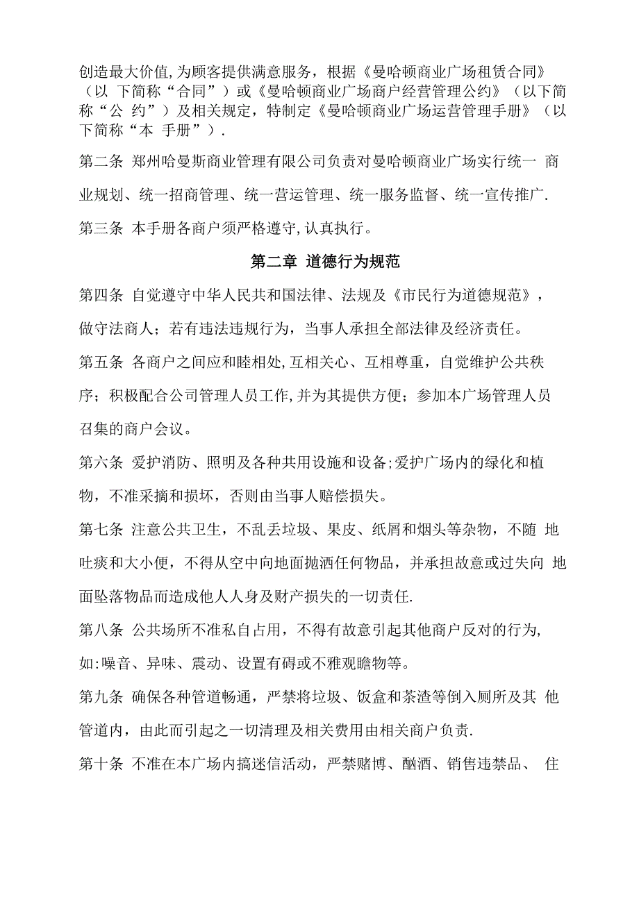 商业广场运营管理手册_第2页