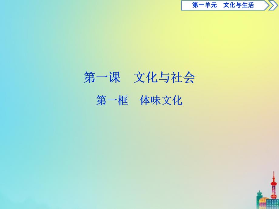 20222023高中政治第一单元第一课第一框体味文化课件新人教版必修_第2页