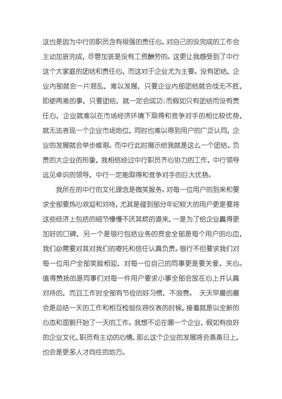 中国银行职员工作汇报_第5页