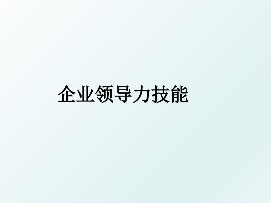 企业领导力技能_第1页